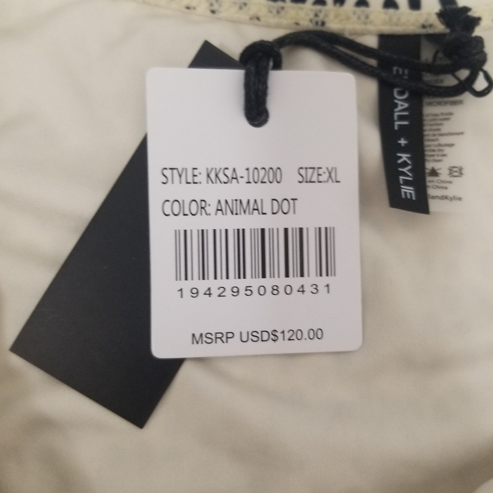 Kendal + Kylie Animal Dot Knotted Bikini Bottom Sz XL NWT - Picture 10 of 11
